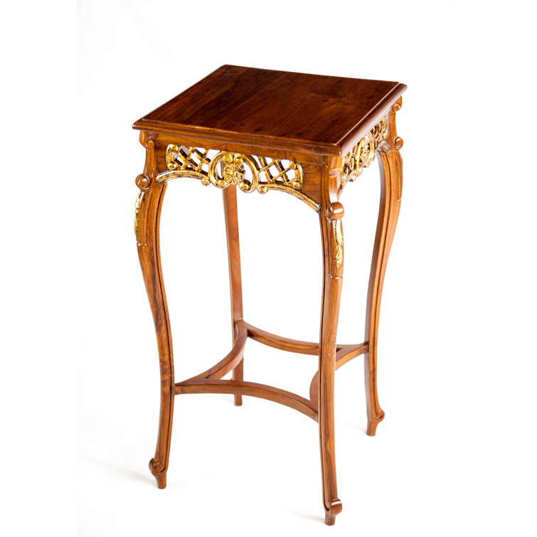 The Silver Teak Vintage Solid Wood End Table Wayfair Canada